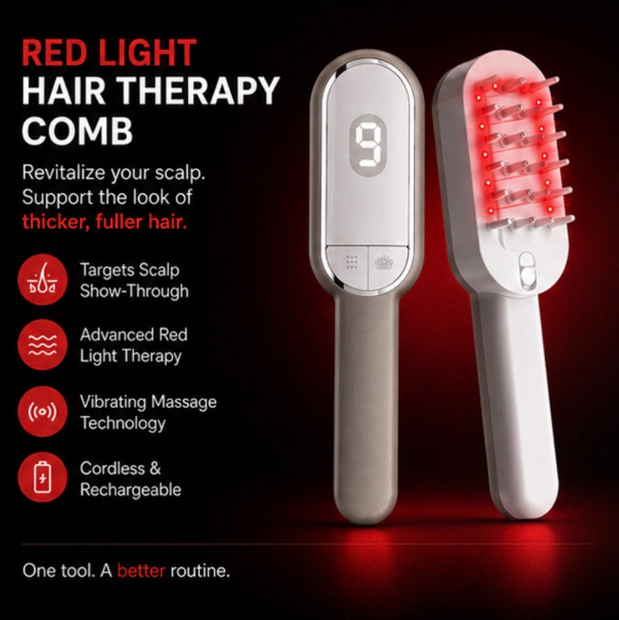Hair Growth brush with Red Light Therapy