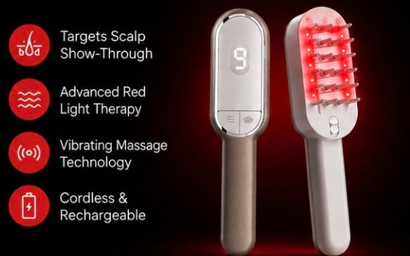 Hair Growth brush with Red Light Therapy